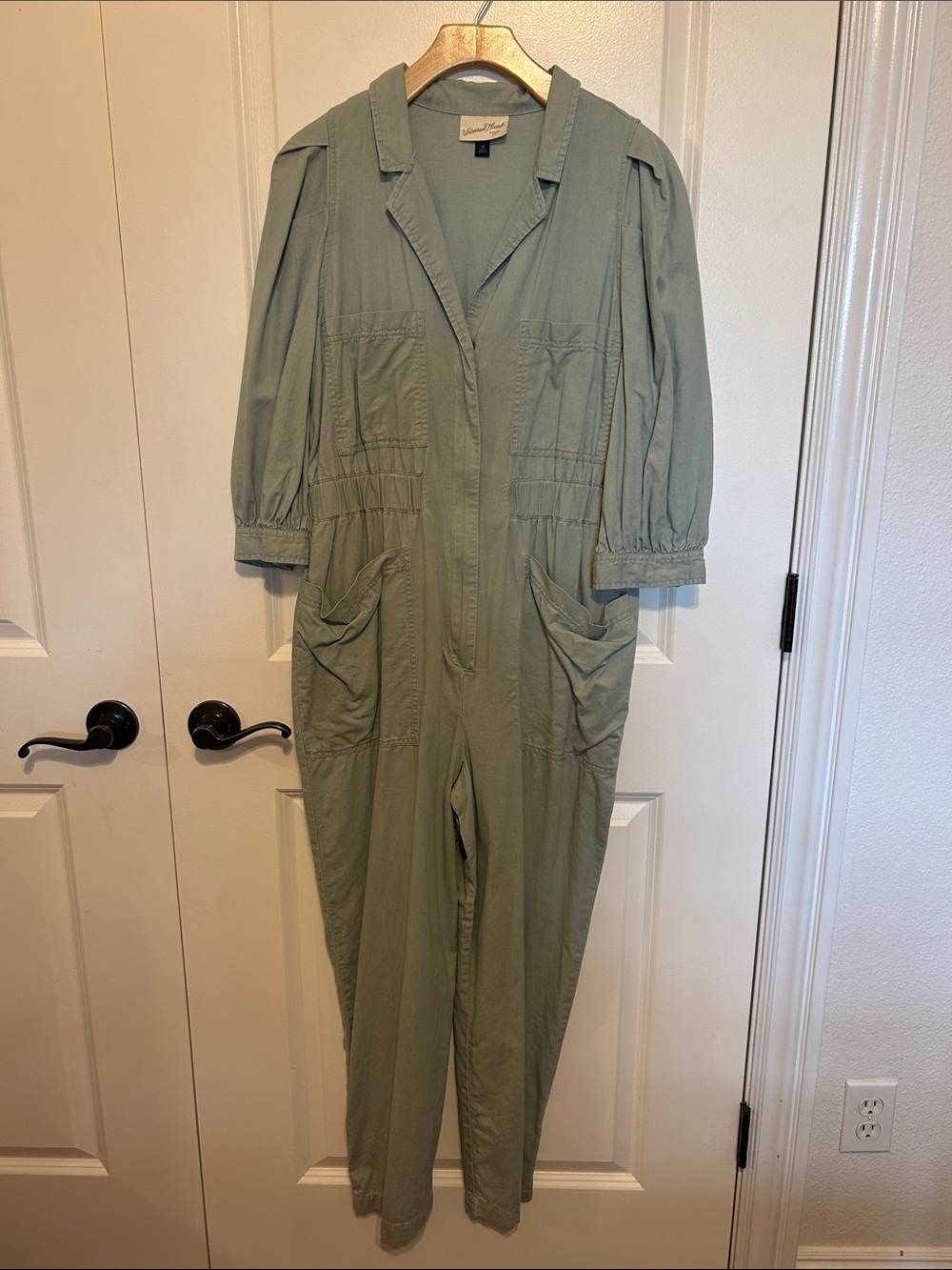 Universal Thread Sage Green Utility Jumpsuit with Pockets